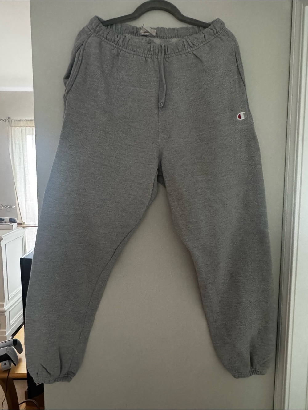 Champion mens Gray Fleece Sweatpants - Cozy Everyday Bottoms size M